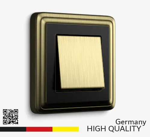 أفضل أفياش ومفاتيح كهرباء المانية في السعودية ذهبية جودة عالية Bronze