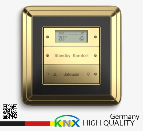 GIRA KNX Keypad 3gang Germany افياش ومفاتيح لمس ذكية لون ذهبي اسود